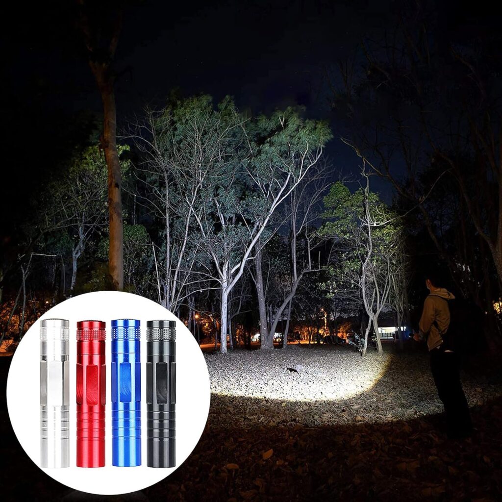 3W LED Tactical Small Flashlights-High Powered Flashlight Super Bright Focus Torches Flashlights for Outdoor Camping Hiking Home Emergency Bright Mini Handheld Pocket Flashlights (pat.2)