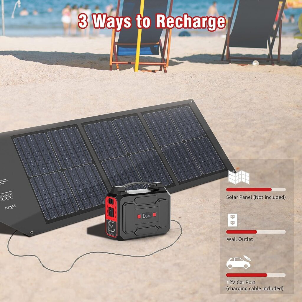 Apowking Portable Power Bank with AC Outlet, 146Wh/39600mAh 110V/100W Laptop Charger Battery Backup, External Battery Pack Power Supply for Home Emergency Outage, Outdoor Camping RV Trip Adventure